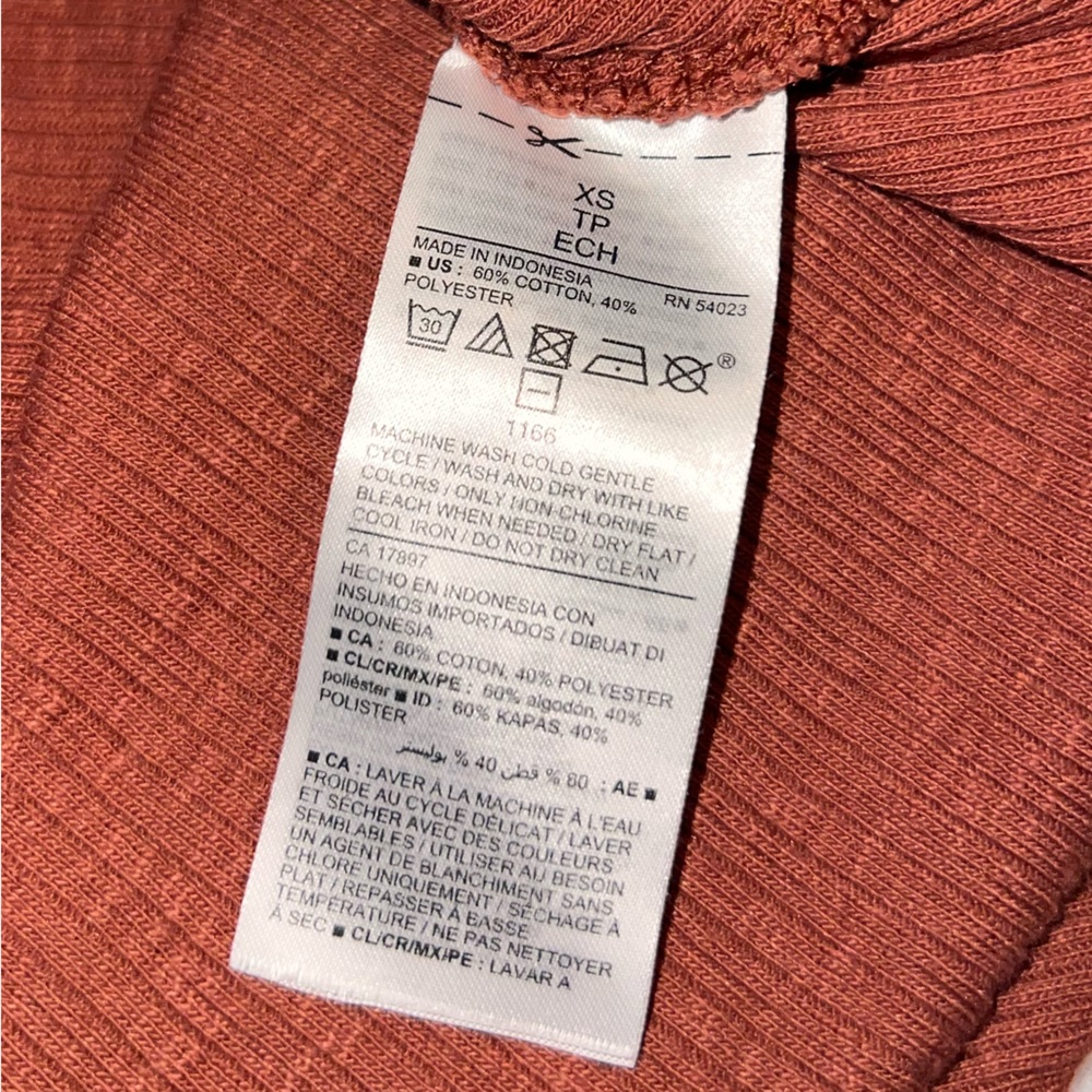 Copper Moon Ribbed Tank with Lace Up Neck Detail Old Navy Women’s Size XS - Picture 4 of 6